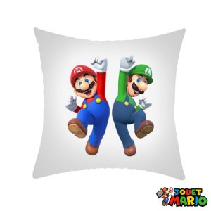 Housse De Coussin Décoratif Mario Et Luigi