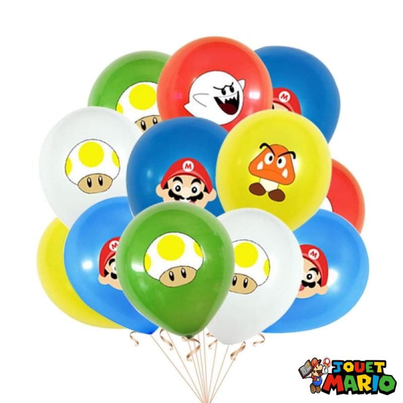Lot Ballons Gonflables monde de Mario